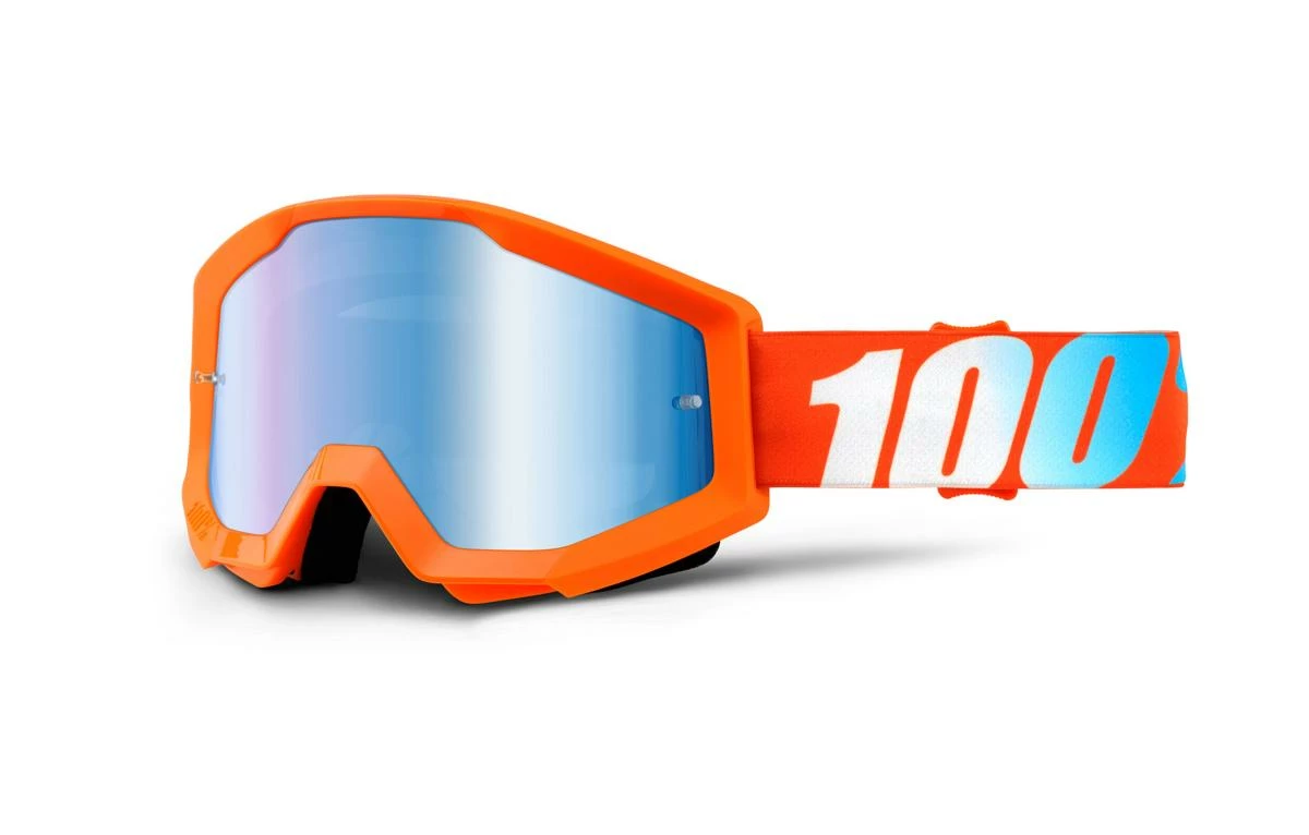 Masque 100% Strata Orange Ecran Miroir Bleu 3 Masque 100% Strata Orange Ecran Miroir Bleu