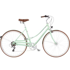 Vélo ELECTRA Loft 7D EQ Cadre Ouvert Vert Pastel