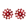 Galets Céramique NOVA RIDE 11T Rouge 2 Galets Céramique NOVA RIDE 11T Rouge -Magasin De Vélo PW11T RED zoom